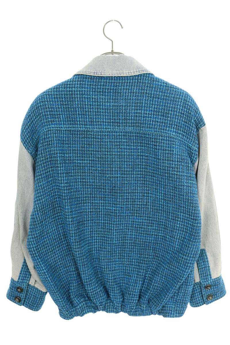 CHANEL Tweed Denim Blouson P72346V63980 Size 36