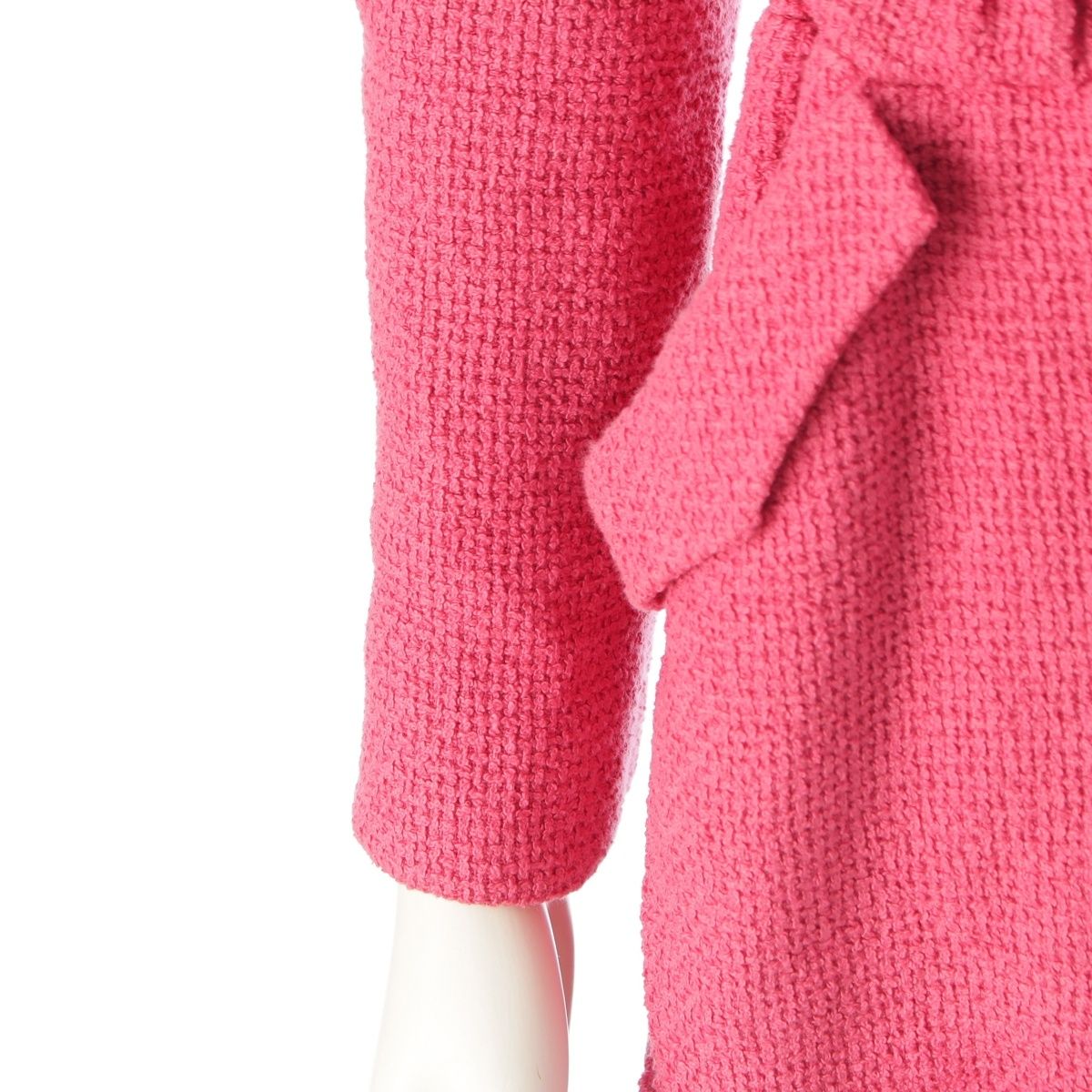 CHANEL 2017 CC Coco Button Tweed Jumpsuit P56053 Pink / Size 36