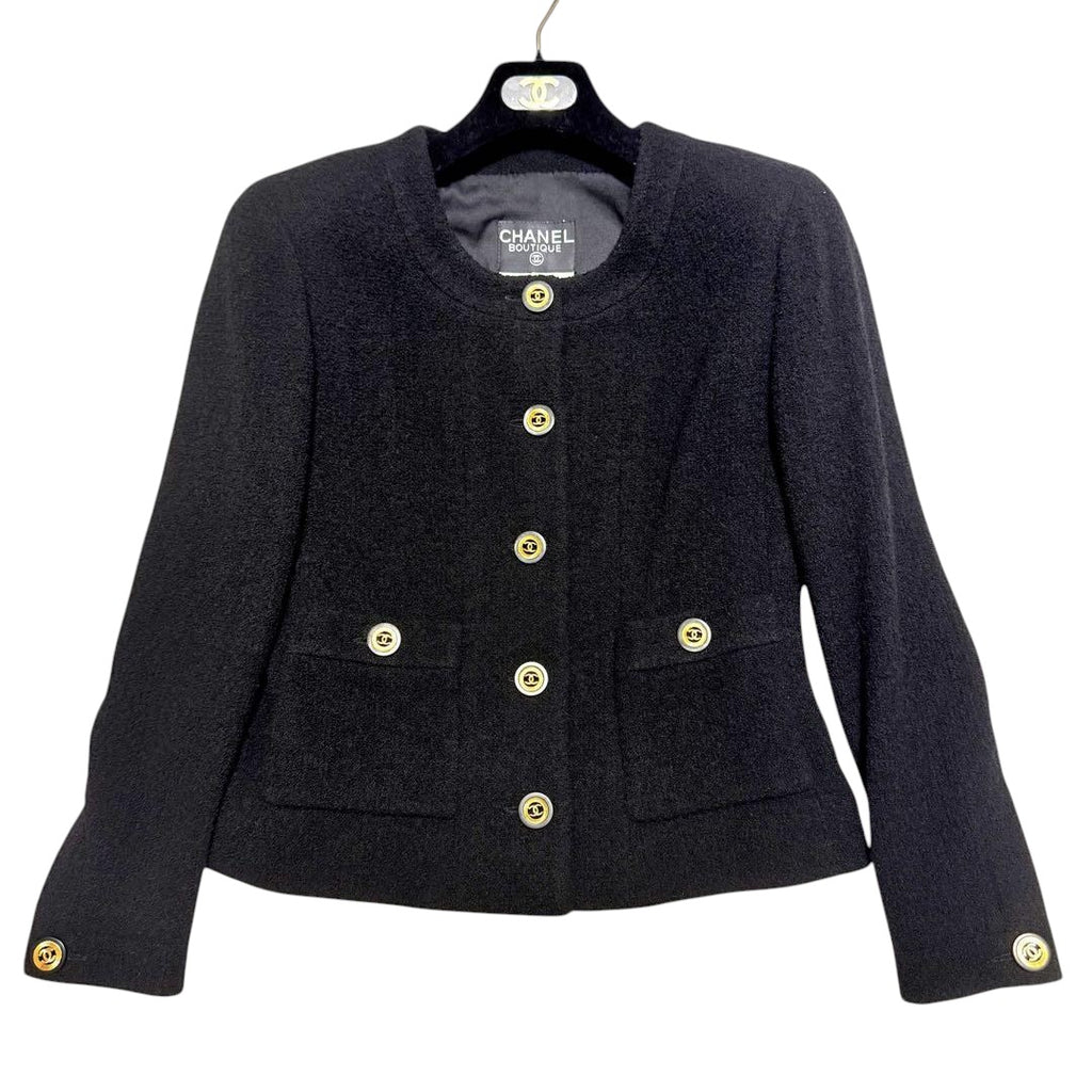 CHANEL Tweed Jacket & Skirt Set / Size 40