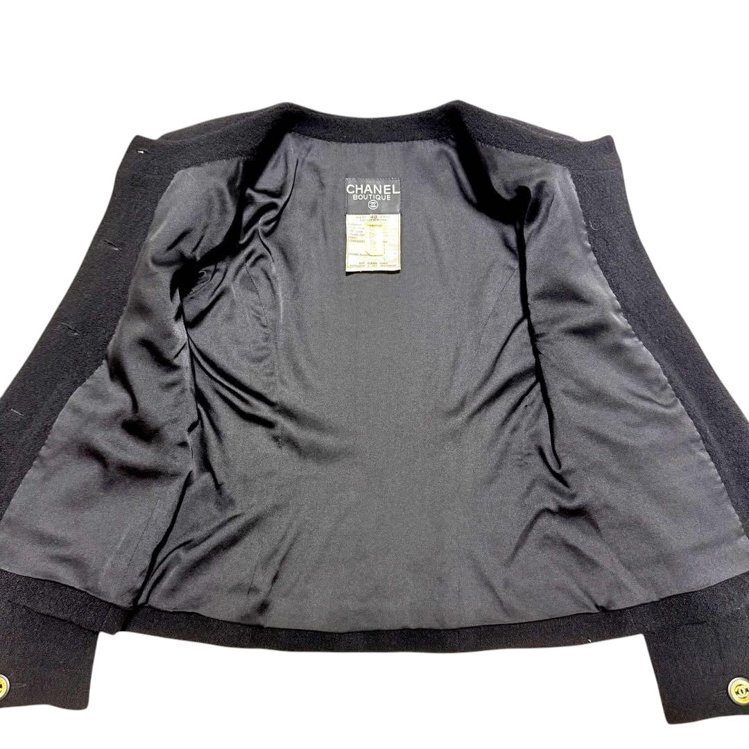 CHANEL Tweed Jacket & Skirt Set / Size 40