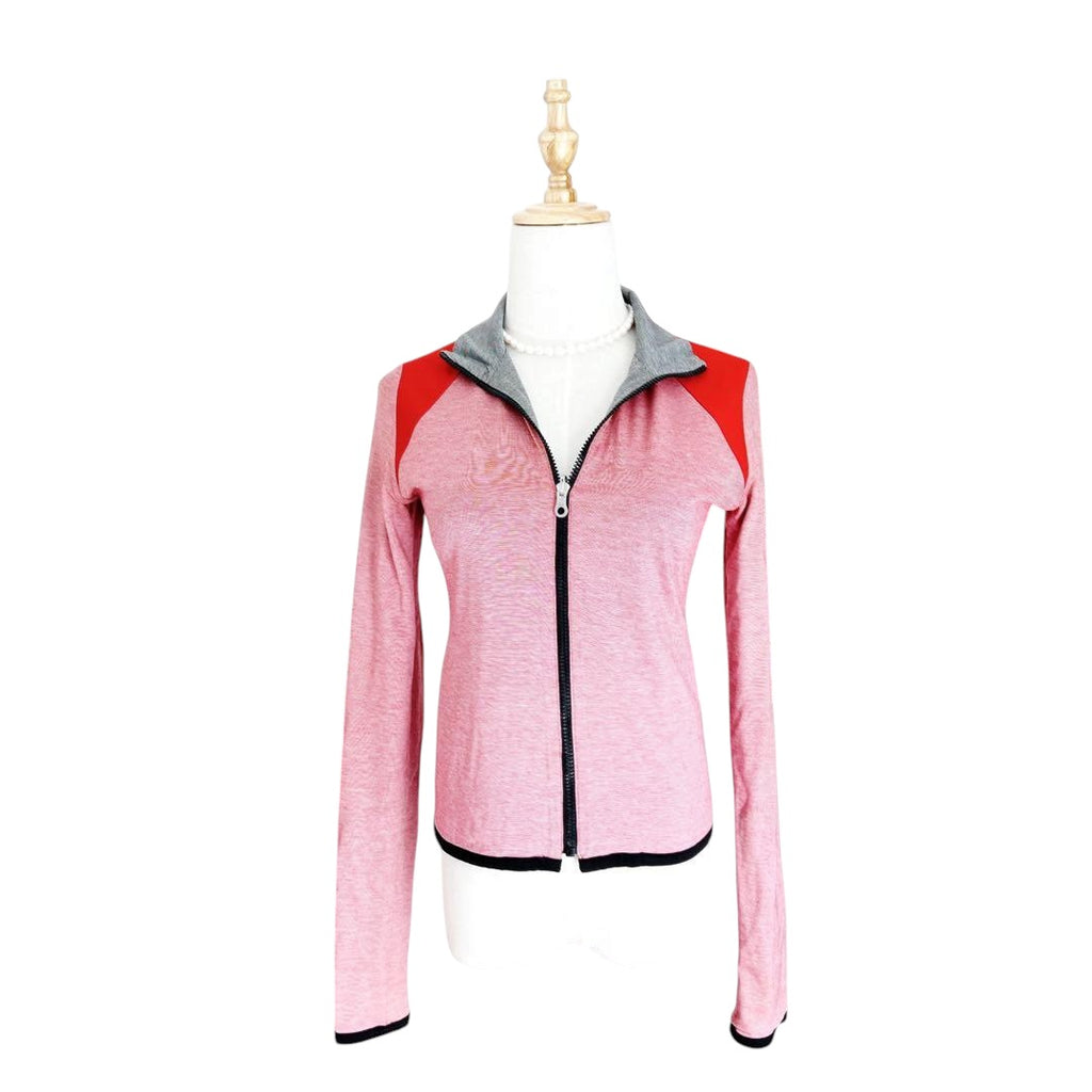 CHANEL Coco Mark Embroidery Reversible Zip Hoodie / Size 36