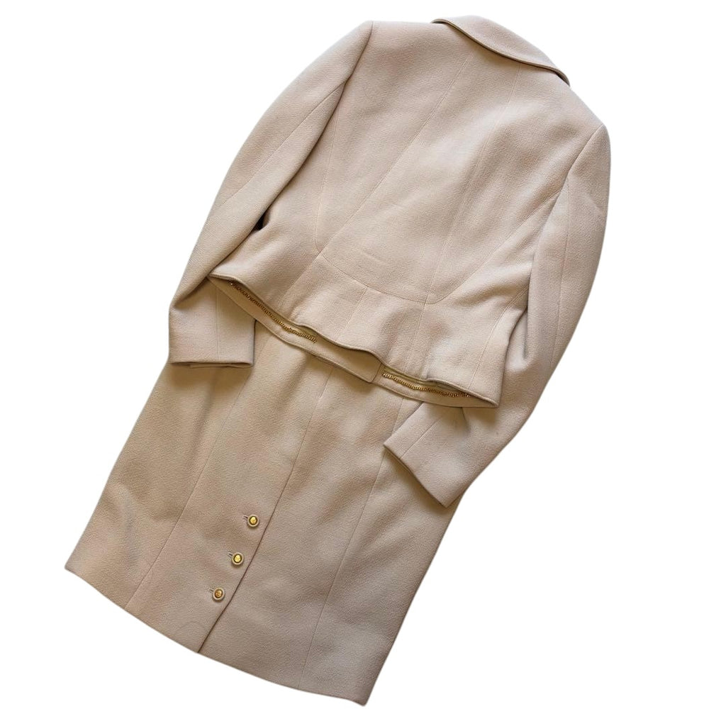 CHANEL 96A Setup Chain Coco Mark — Jacket & Skirt Set / Size 40