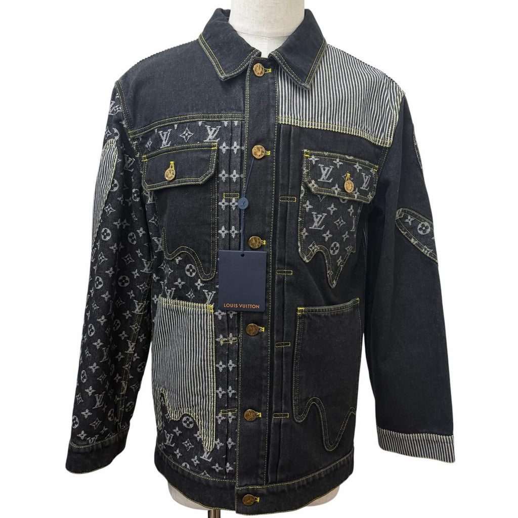 Louis Vuitton x Nigo 2022SS Monogram Denim Jacket Indigo Blue 44