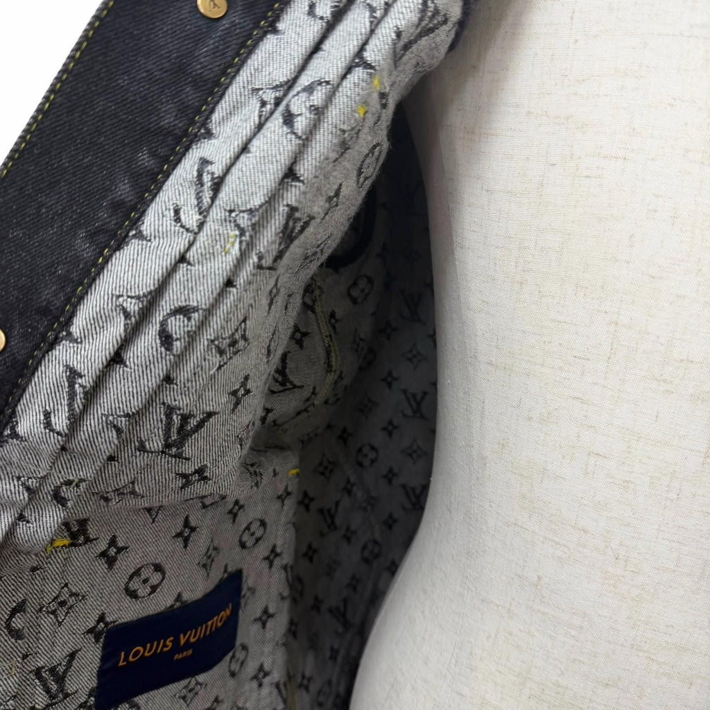 Louis Vuitton x Nigo 2022SS Monogram Denim Jacket Indigo Blue 44
