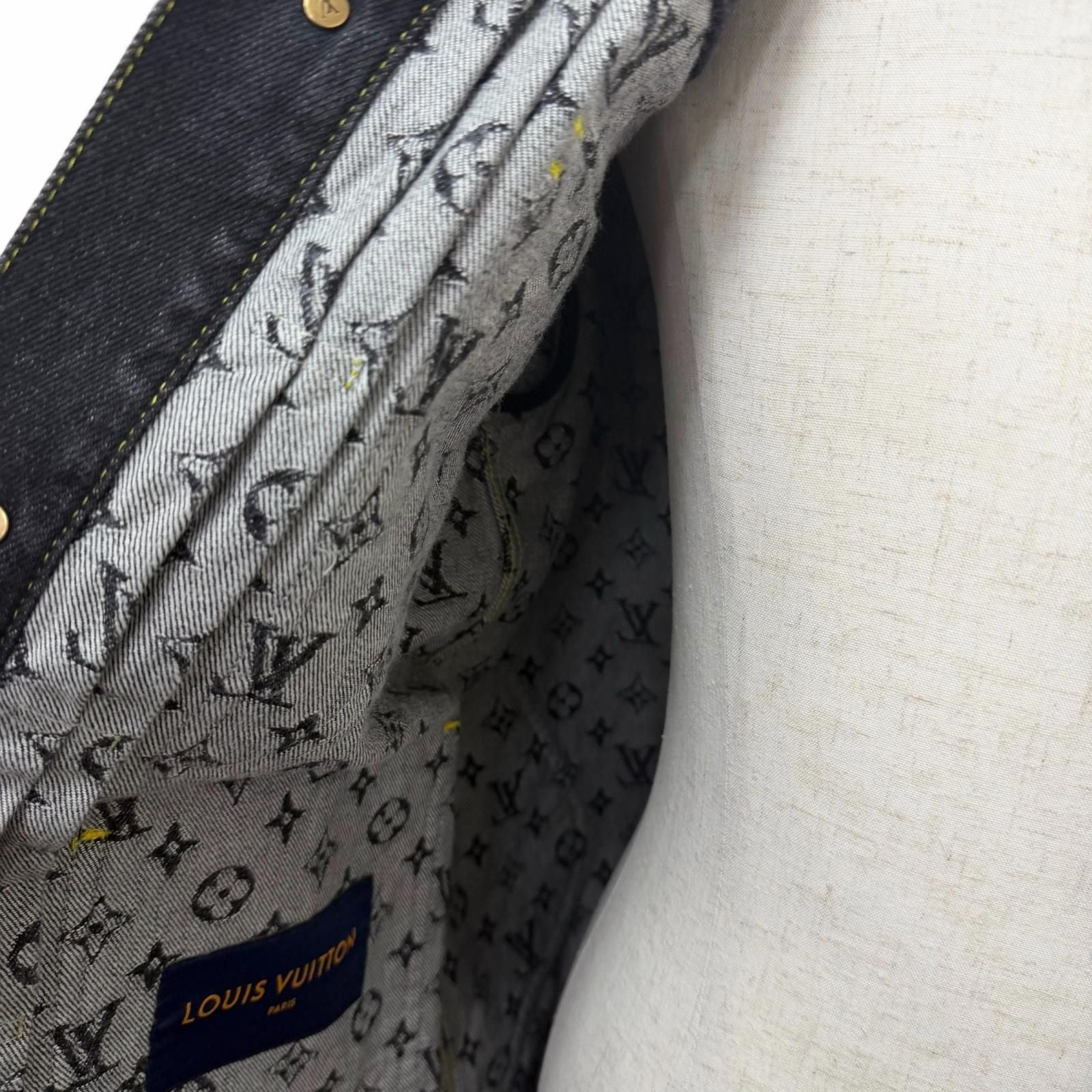Louis Vuitton x Nigo 2022SS Monogram Denim Jacket Indigo Blue 44