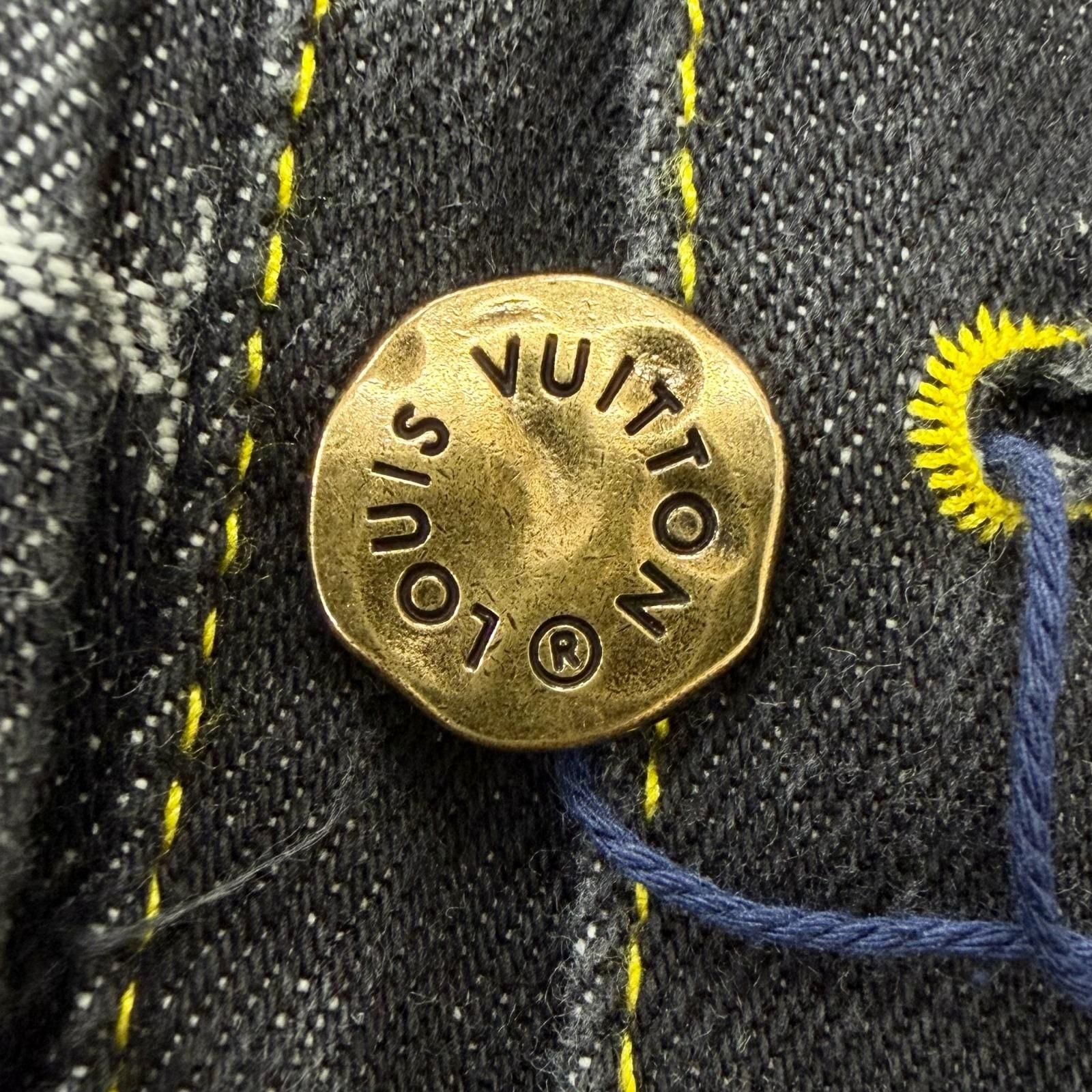 Louis Vuitton x Nigo 2022SS Monogram Denim Jacket Indigo Blue 44