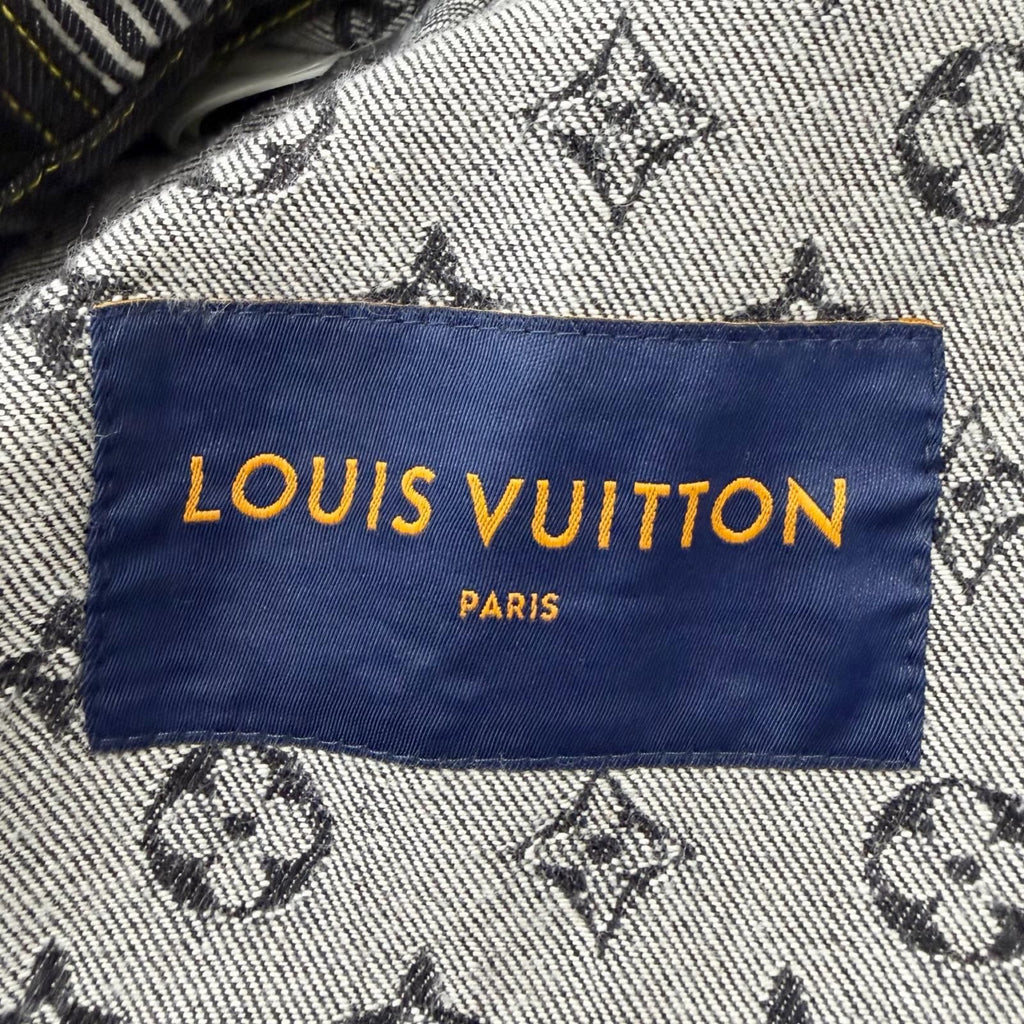 Louis Vuitton x Nigo 2022SS Monogram Denim Jacket Indigo Blue 44