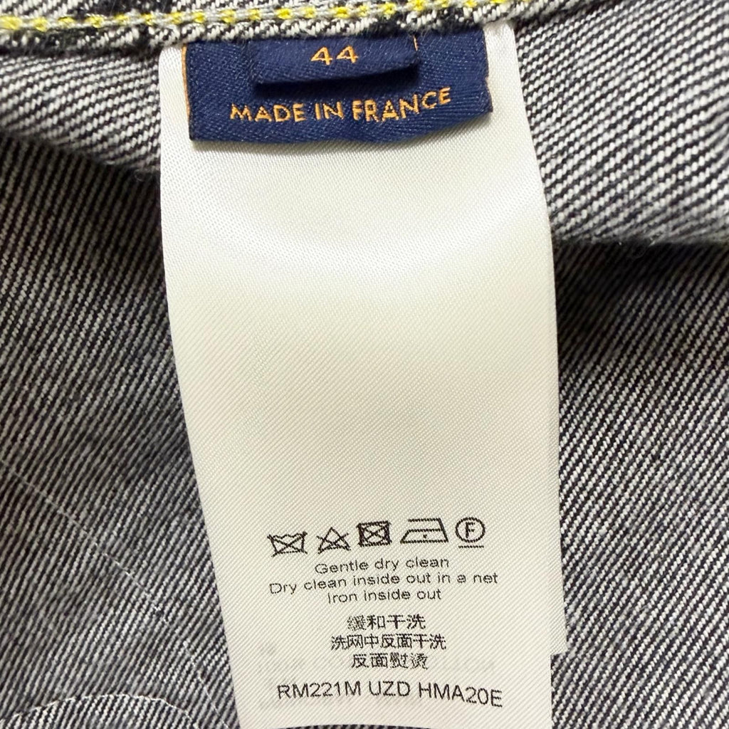 Louis Vuitton x Nigo 2022SS Monogram Denim Jacket Indigo Blue 44