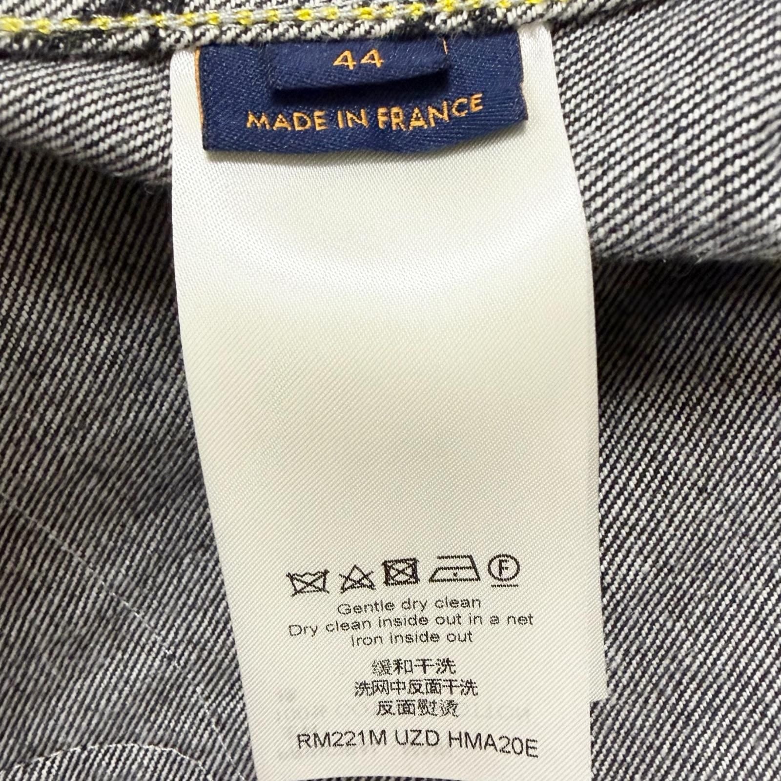 Louis Vuitton x Nigo 2022SS Monogram Denim Jacket Indigo Blue 44