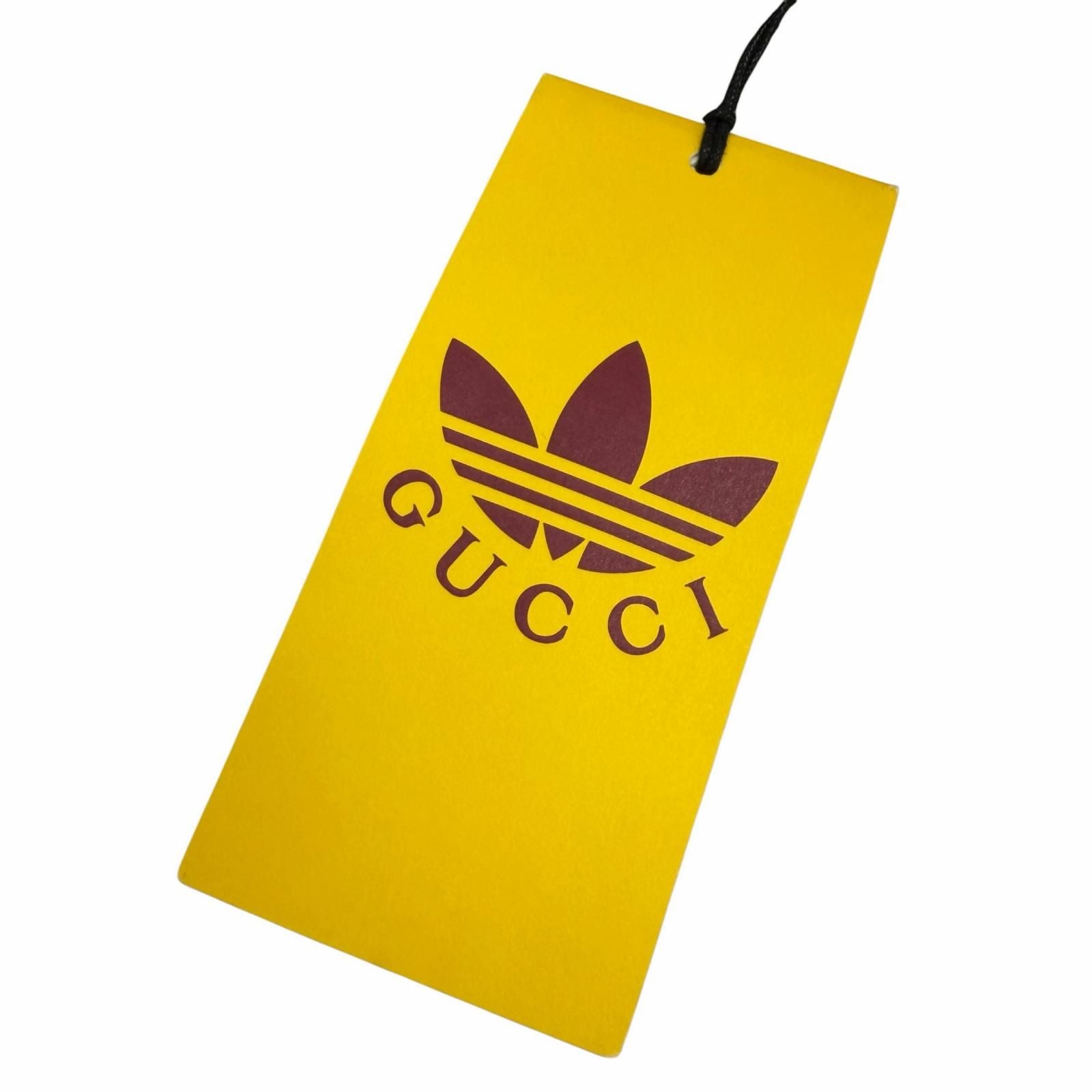 Gucci x Adidas Check Logo Gold Button Collarless Coat Khaki 48