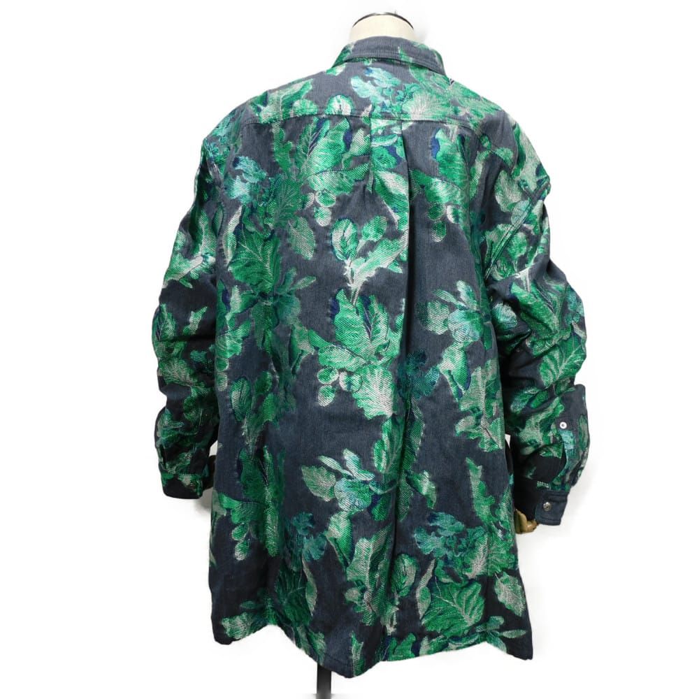 Dior x Denim Tears Flora Leaf Jacquard Denim Jacket Deep Blue 43 / 180/104A