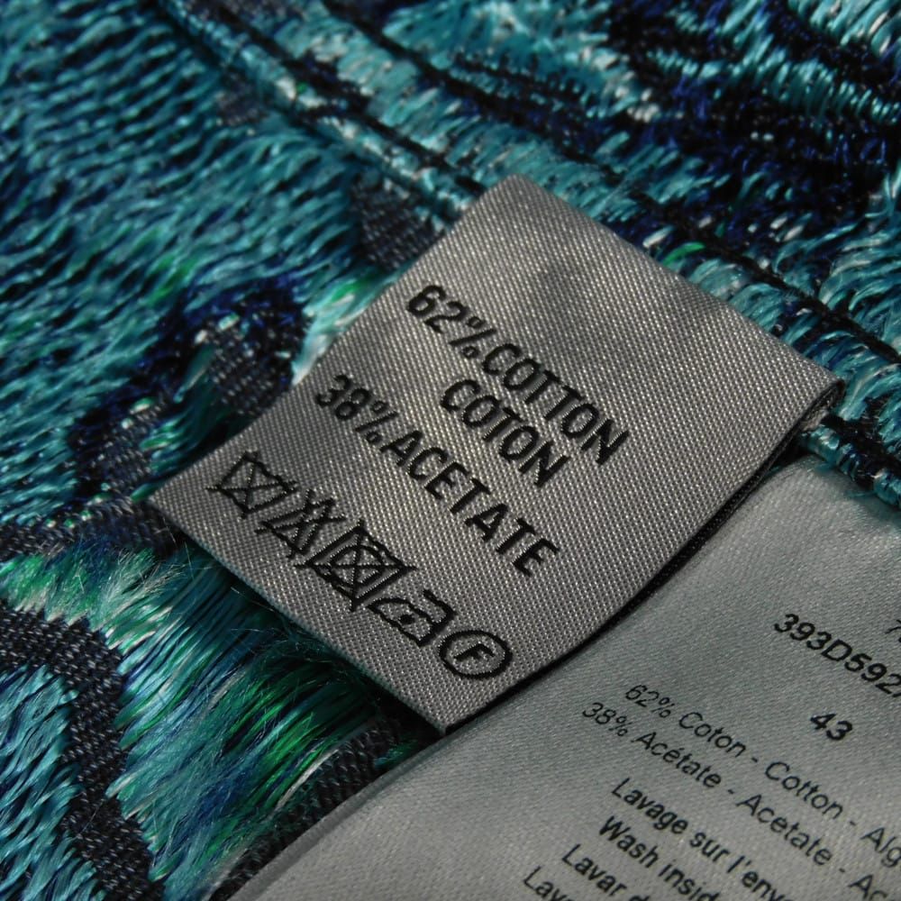 Dior x Denim Tears Flora Leaf Jacquard Denim Jacket Deep Blue 43 / 180/104A