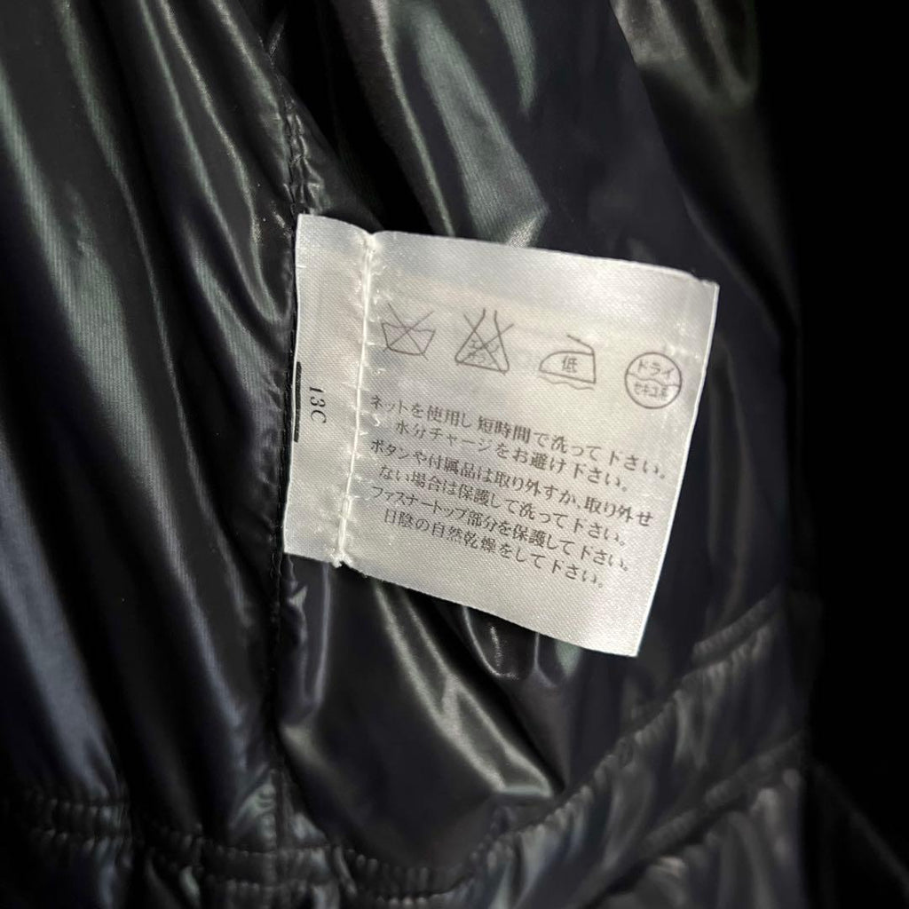 CHANEL Coco Mark Black Hooded Puffer Coat 40