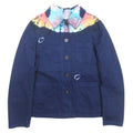 Christian Dior 21SS Dior Riviera Rainbow Tie-Dye Shirt Jacket Blouson Navy 36