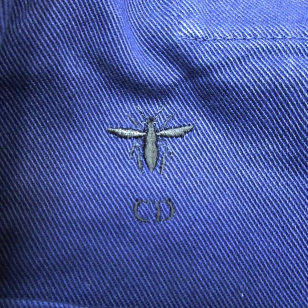 Christian Dior 21SS Dior Riviera Rainbow Tie-Dye Shirt Jacket Blouson Navy 36
