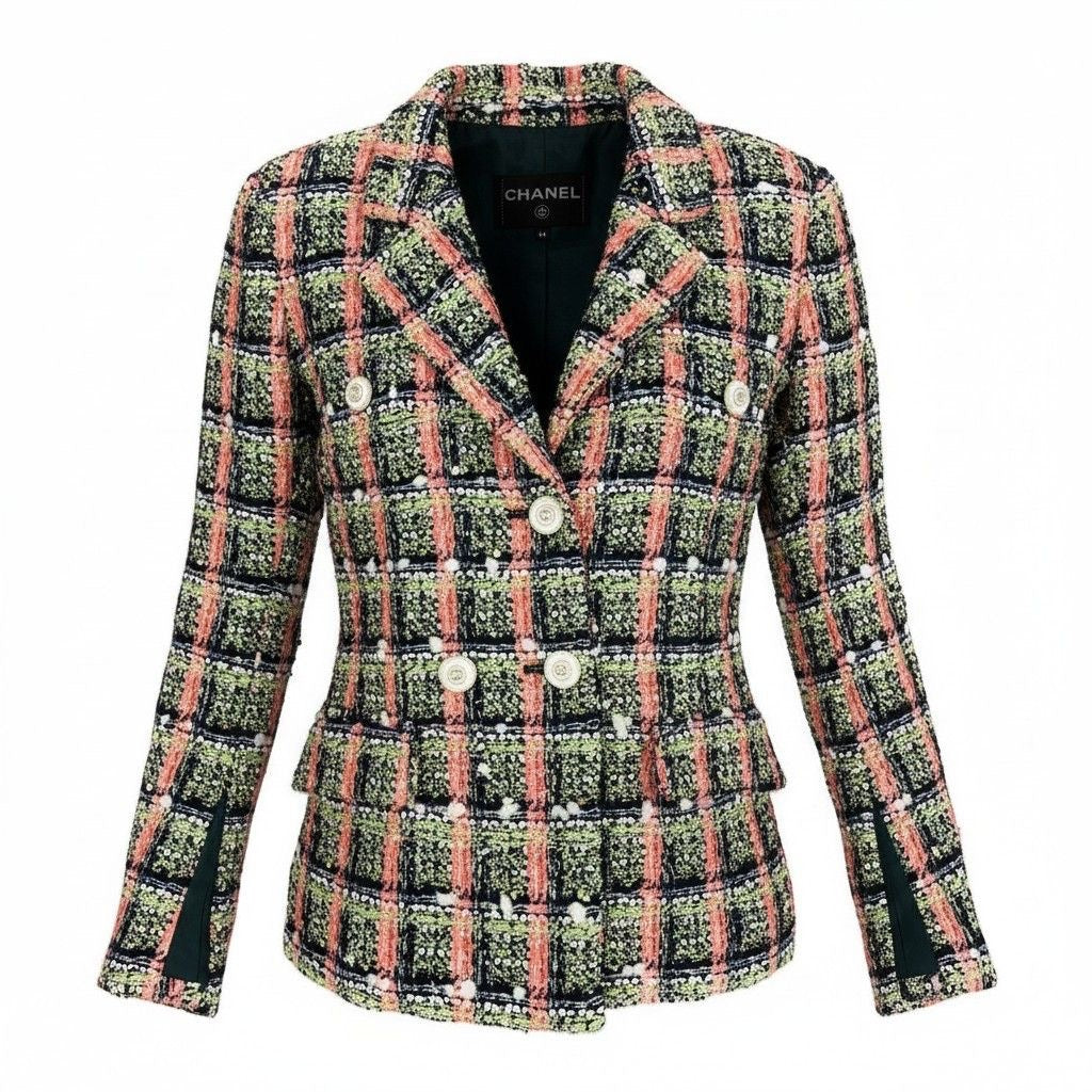 CHANEL 2020 Cruise P62793 Sequin Tweed 4-Pocket Jacket Size 34