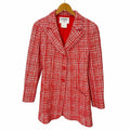 CHANEL 97P Coco Button Tweed Tailored Jacket Size 38 Wool Mohair Blend