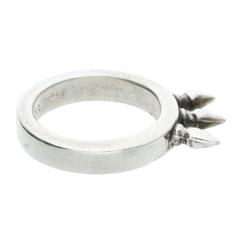 Chrome Hearts BBY BLL 3SPKS8 Baby Bell 3 Spike Silver Ring