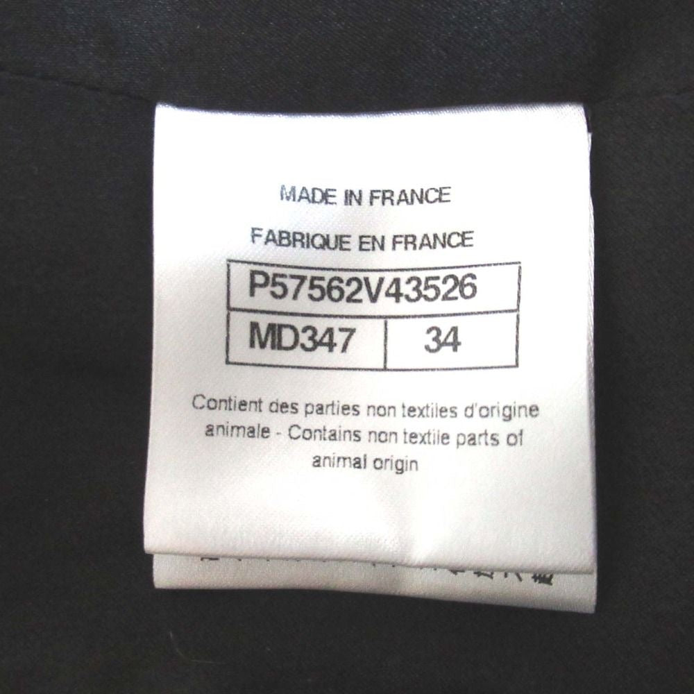 CHANEL Mohair Silk Coco Mark Button Single Chester Coat Size 34