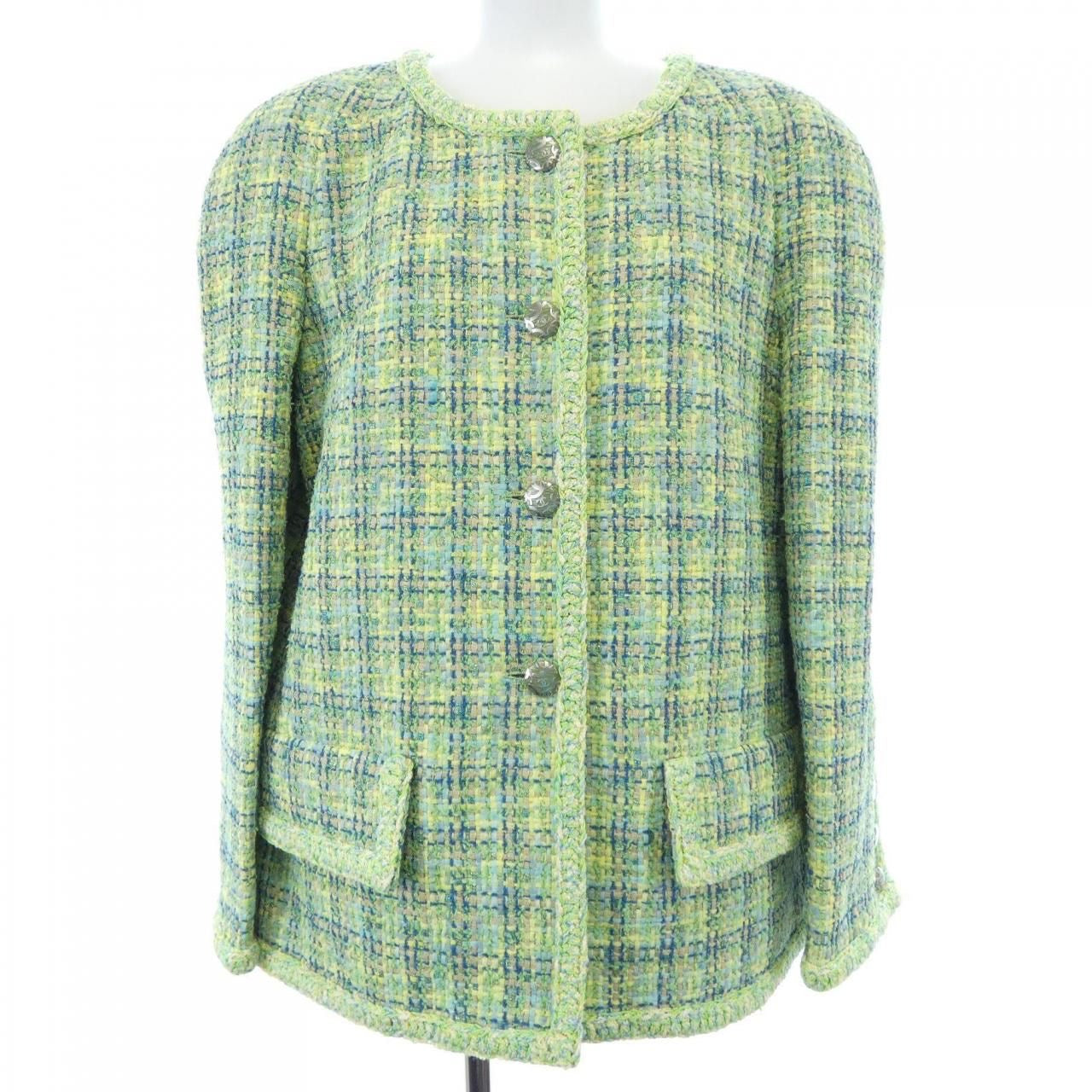 CHANEL P60880V45863 Collarless Jacket Size 42
