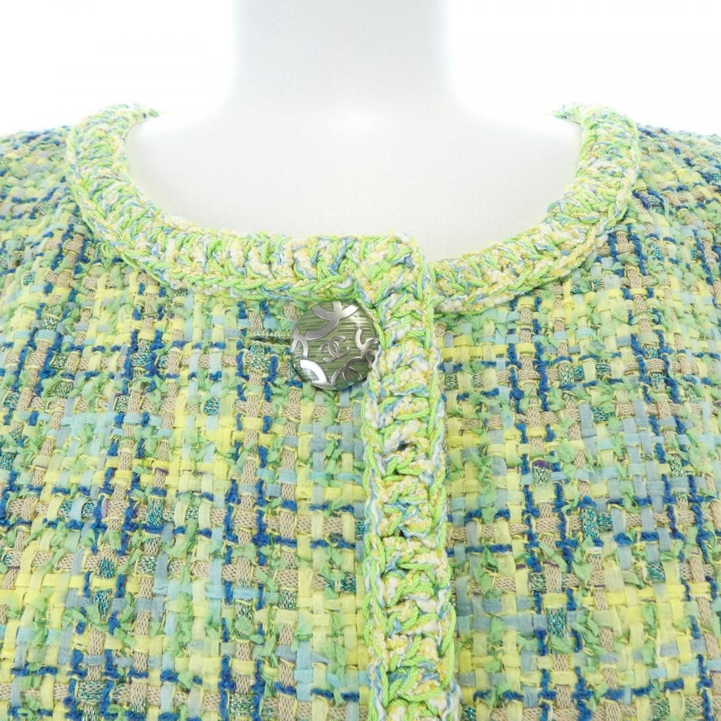 CHANEL P60880V45863 Collarless Jacket Size 42