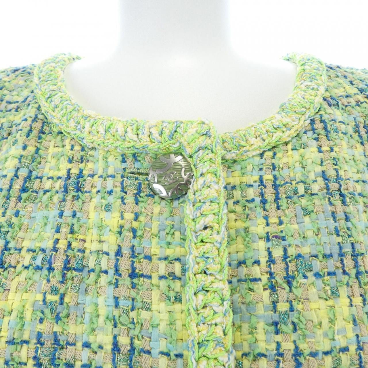 CHANEL P60880V45863 Collarless Jacket Size 42