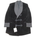 Tom Ford Velvet Velour Smoking Jacket China Button Shawl Collar Black 56L