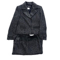 CHANEL Leather Trim Jacket & Skirt Setup Size 36