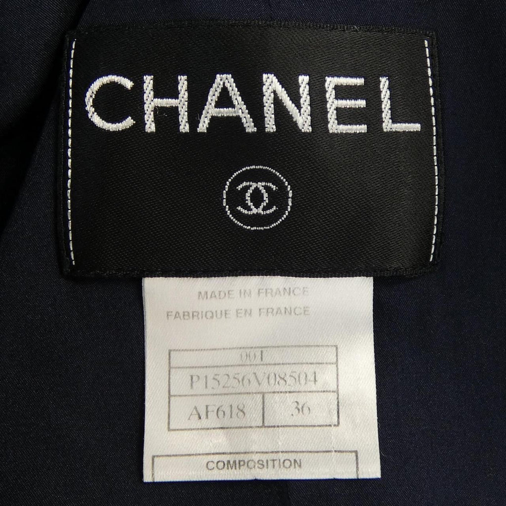 Vintage CHANEL 00T P15256V08504 Collarless Jacket Size 36