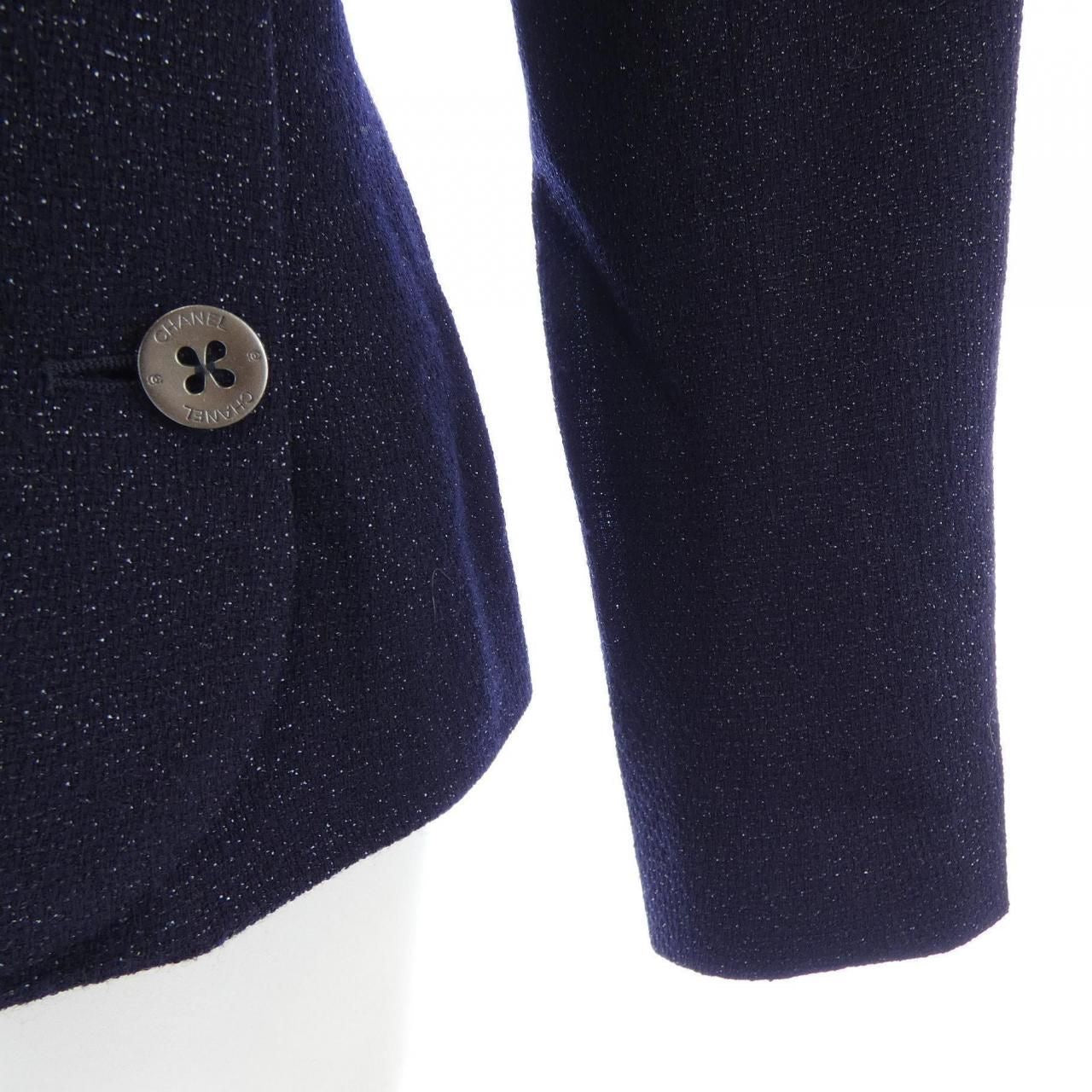 Vintage CHANEL 00T P15256V08504 Collarless Jacket Size 36