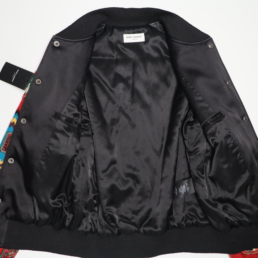 SAINT LAURENT PARIS 18SS Varsity Jacket Size 48