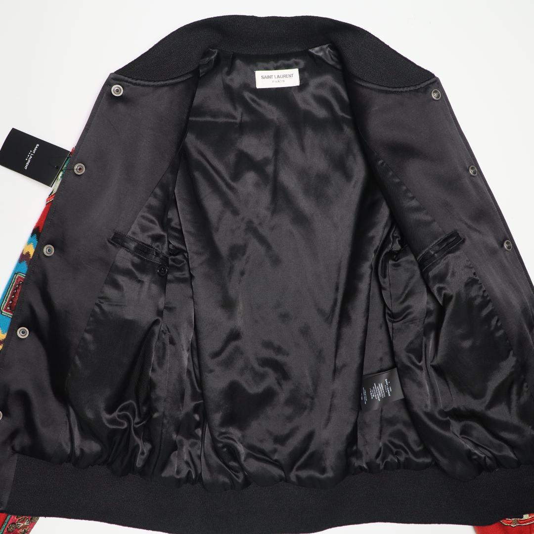 SAINT LAURENT PARIS 18SS Varsity Jacket Size 48