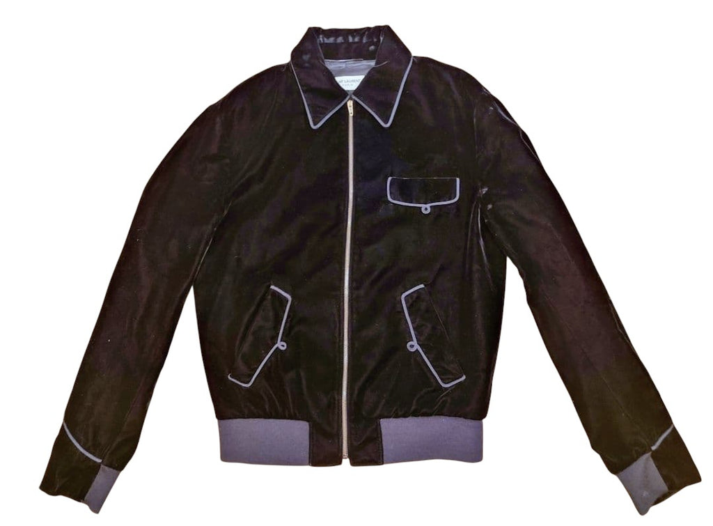 SAINT LAURENT PARIS Velvet Jacket Size 44