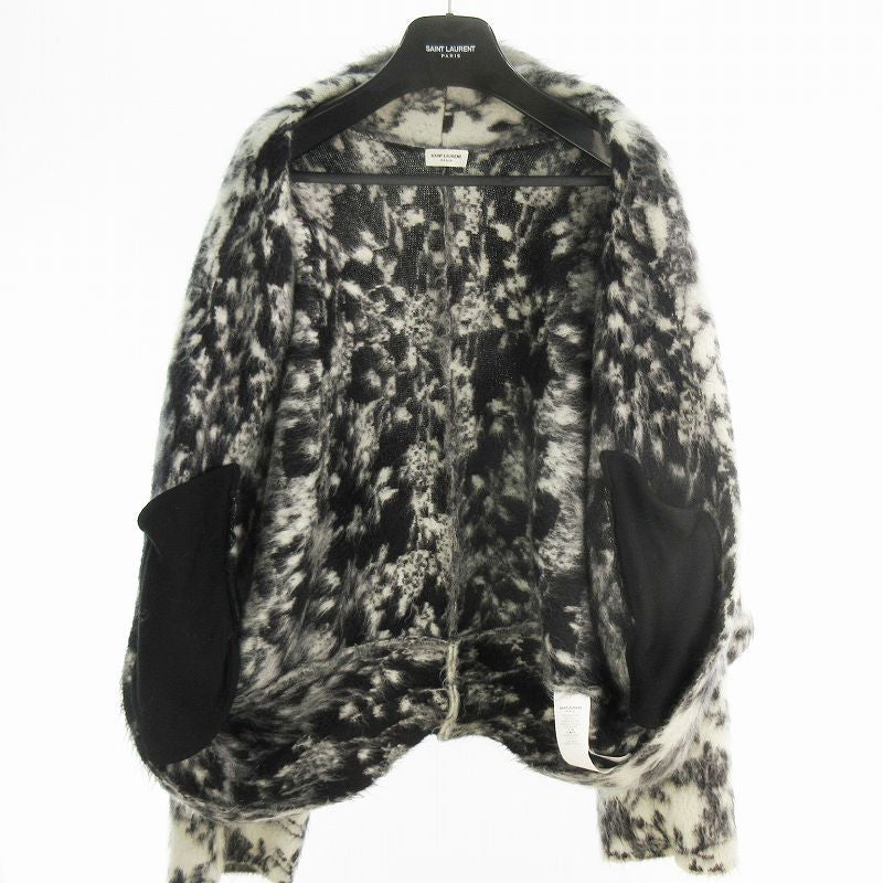 SAINT LAURENT PARIS 22SS Kimono Jacket in Brushed Jacquard Mohair Size XS
