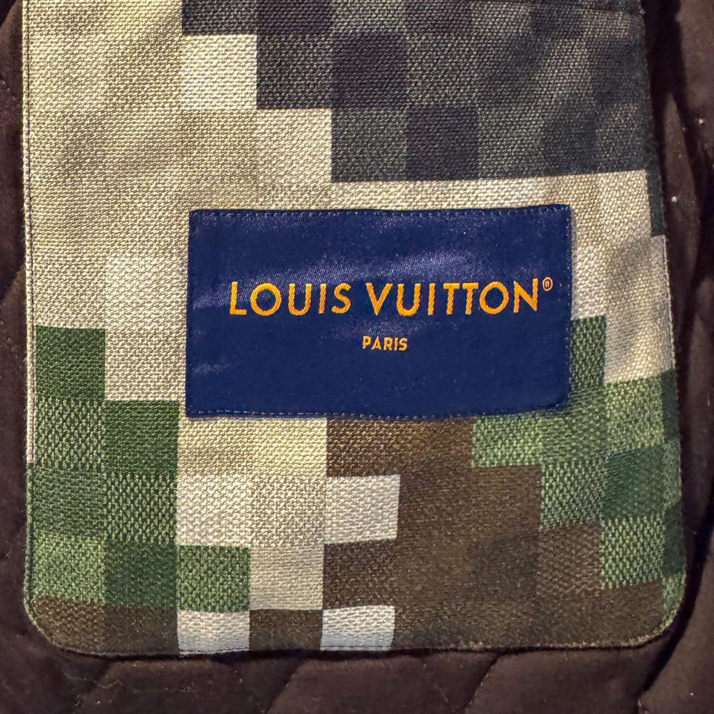LOUIS VUITTON Camouflage Damoflage Military Blouson Jacket Size 46