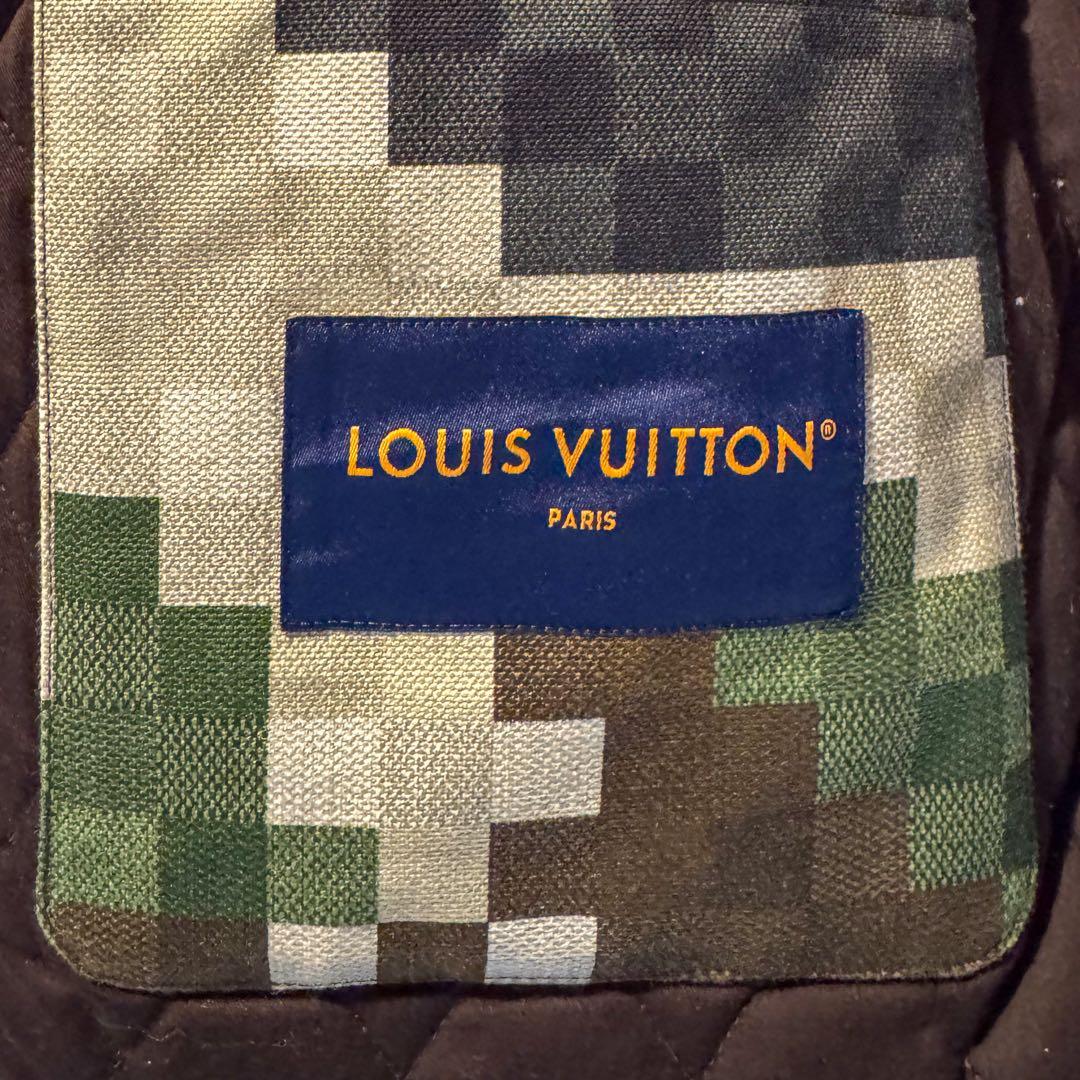 LOUIS VUITTON Camouflage Damoflage Military Blouson Jacket Size 46