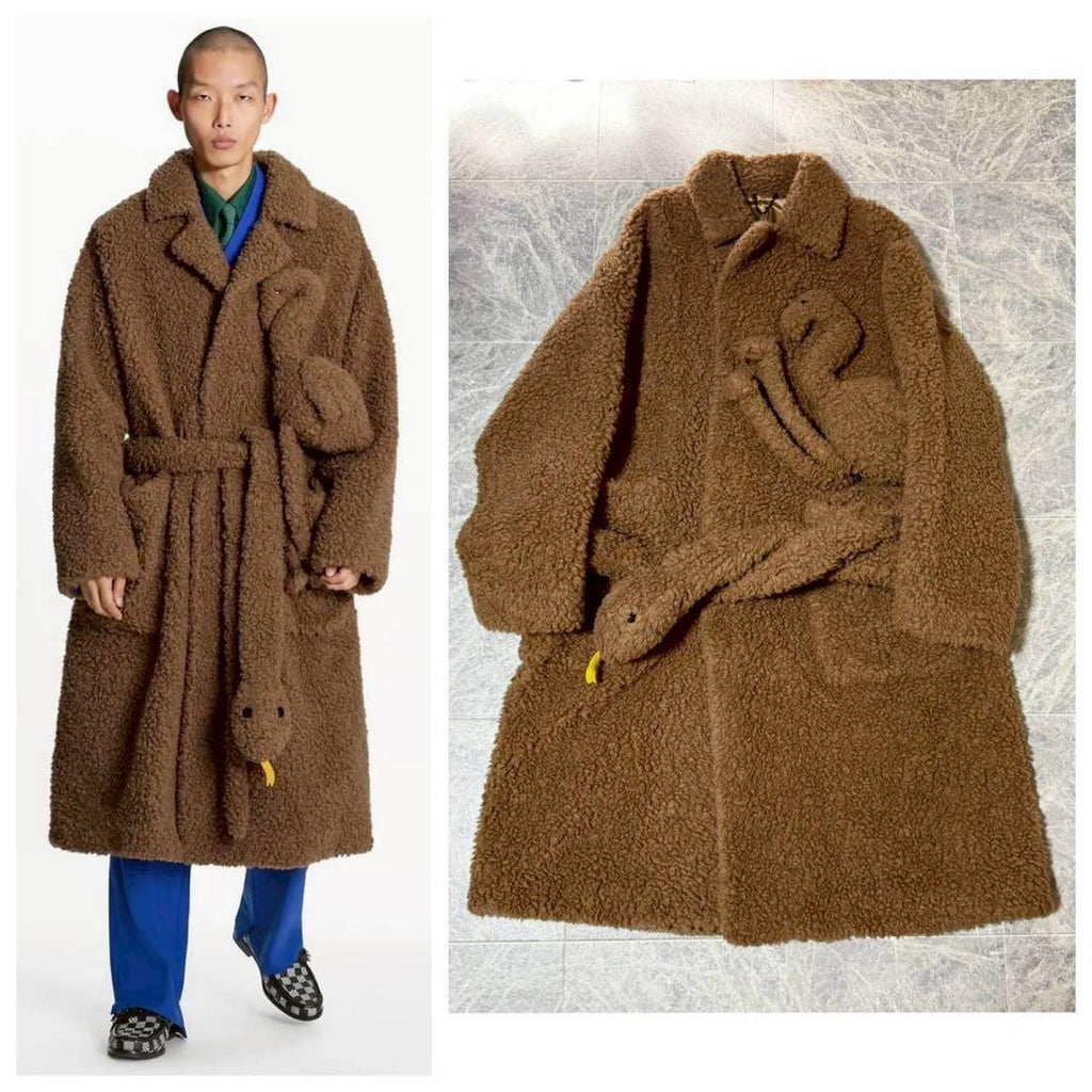 LOUIS VUITTON  Virgil Abloh Doll Coat Camel Size 50