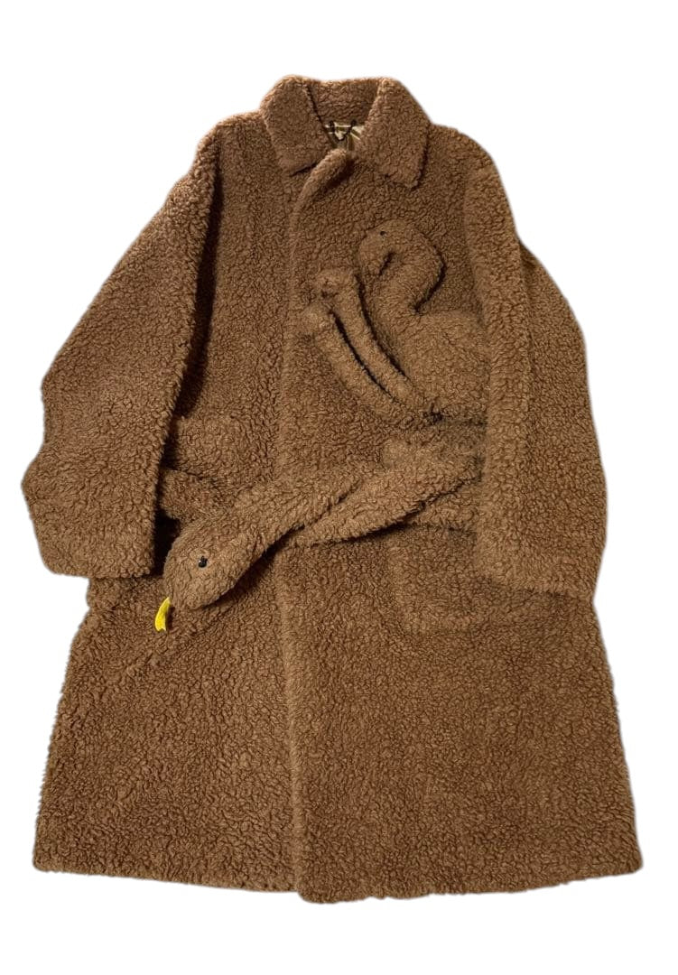 LOUIS VUITTON  Virgil Abloh Doll Coat Camel Size 50