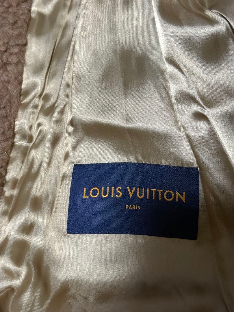 LOUIS VUITTON  Virgil Abloh Doll Coat Camel Size 50