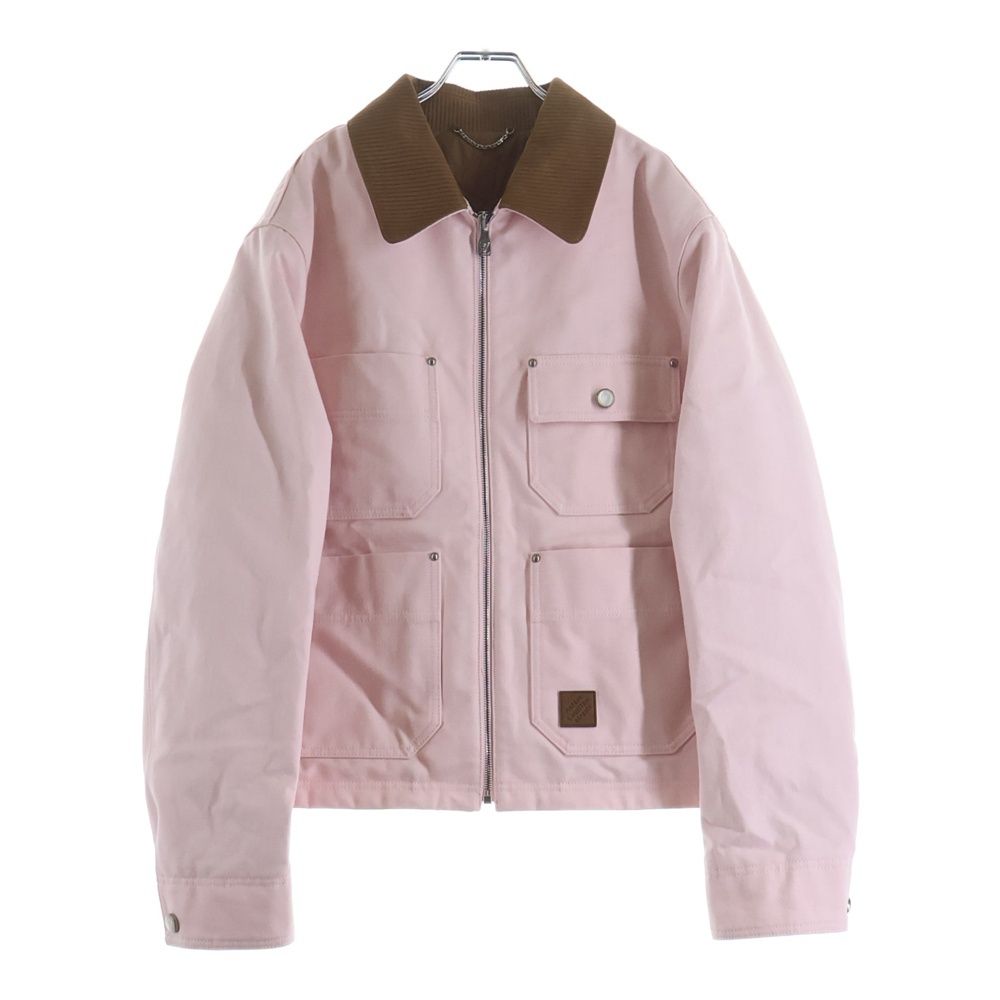LOUIS VUITTON 25AW Workwear Blouson Zip-Up Work Jacket Pink Size 50