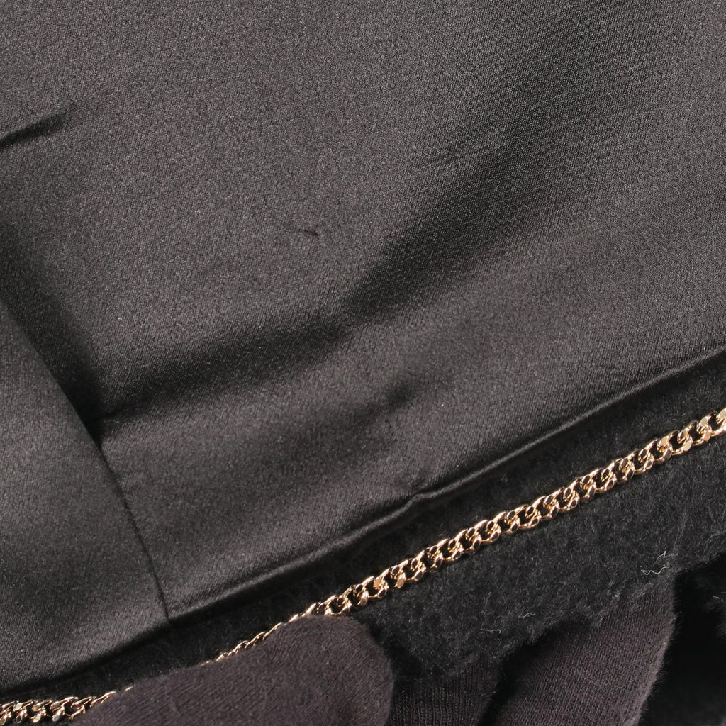 CHANEL CC Logo Button Wool Cashmere Pea Coat Black Size 34