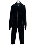 Recent Giorgio Armani Track Set Up Suit Velvet Velour Sweat Jacket 46 Navy Men