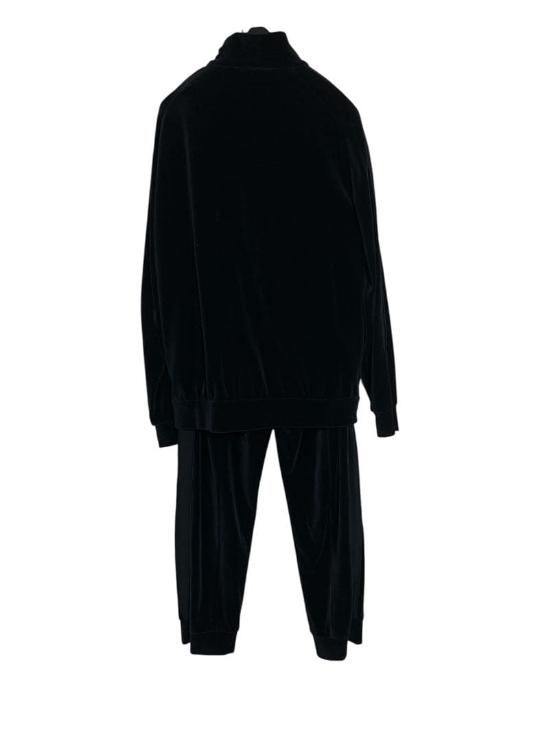 Recent Giorgio Armani Track Set Up Suit Velvet Velour Sweat Jacket 46 Navy Men