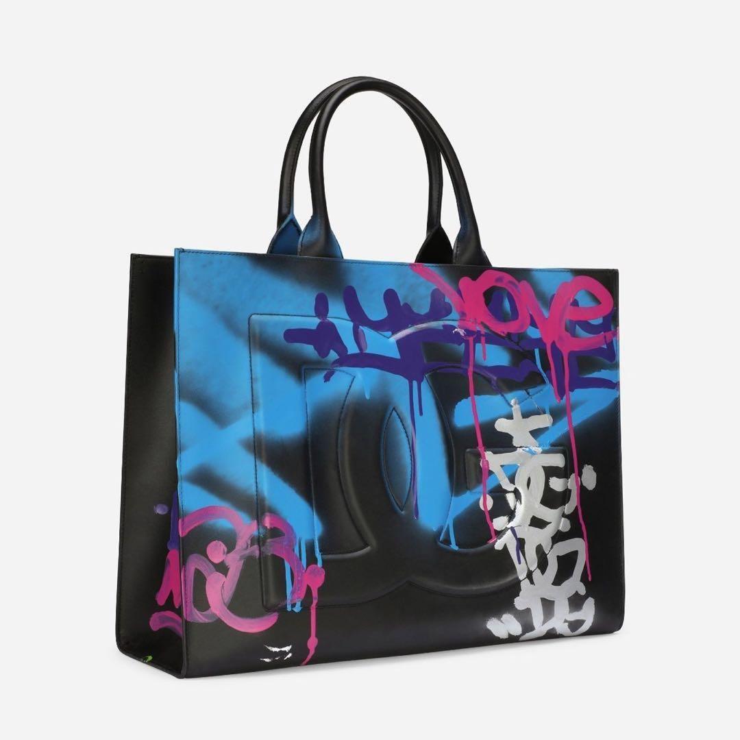 DG Dolce & Gabbana DG Leather Tote Bag Men Woman