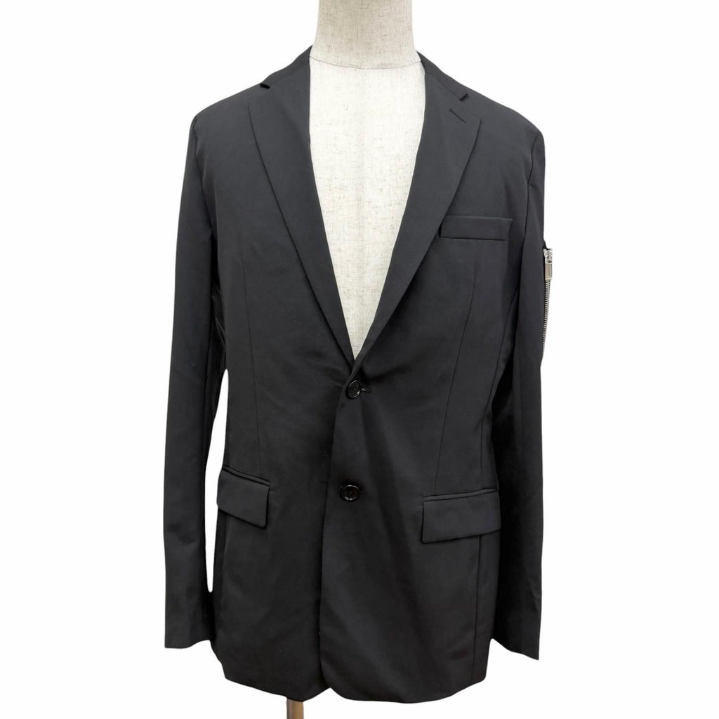 DIOR HOMME Saddle Pocket Single Tailored Jacket Black Size 44