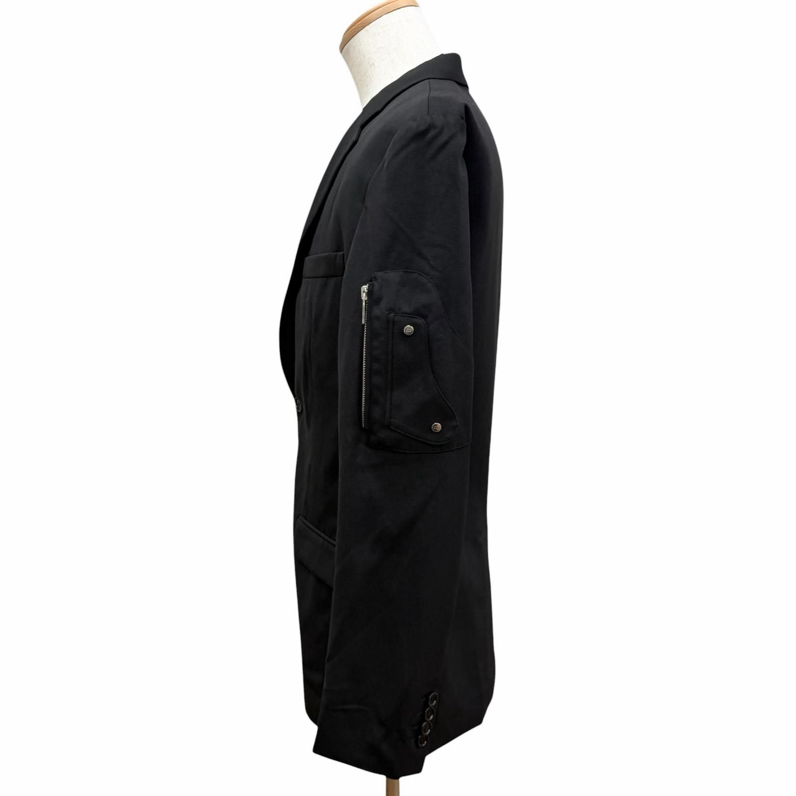 DIOR HOMME Saddle Pocket Single Tailored Jacket Black Size 44