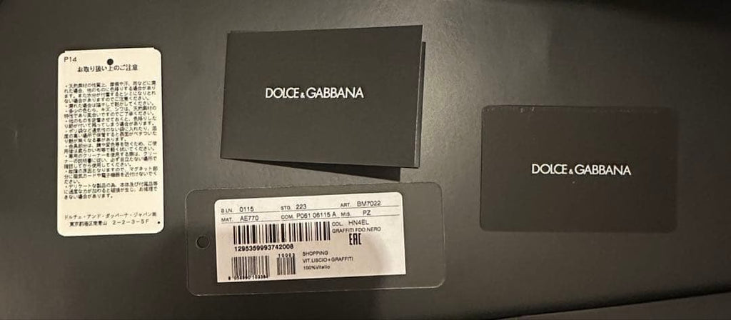 DG Dolce & Gabbana DG Leather Tote Bag Men Woman