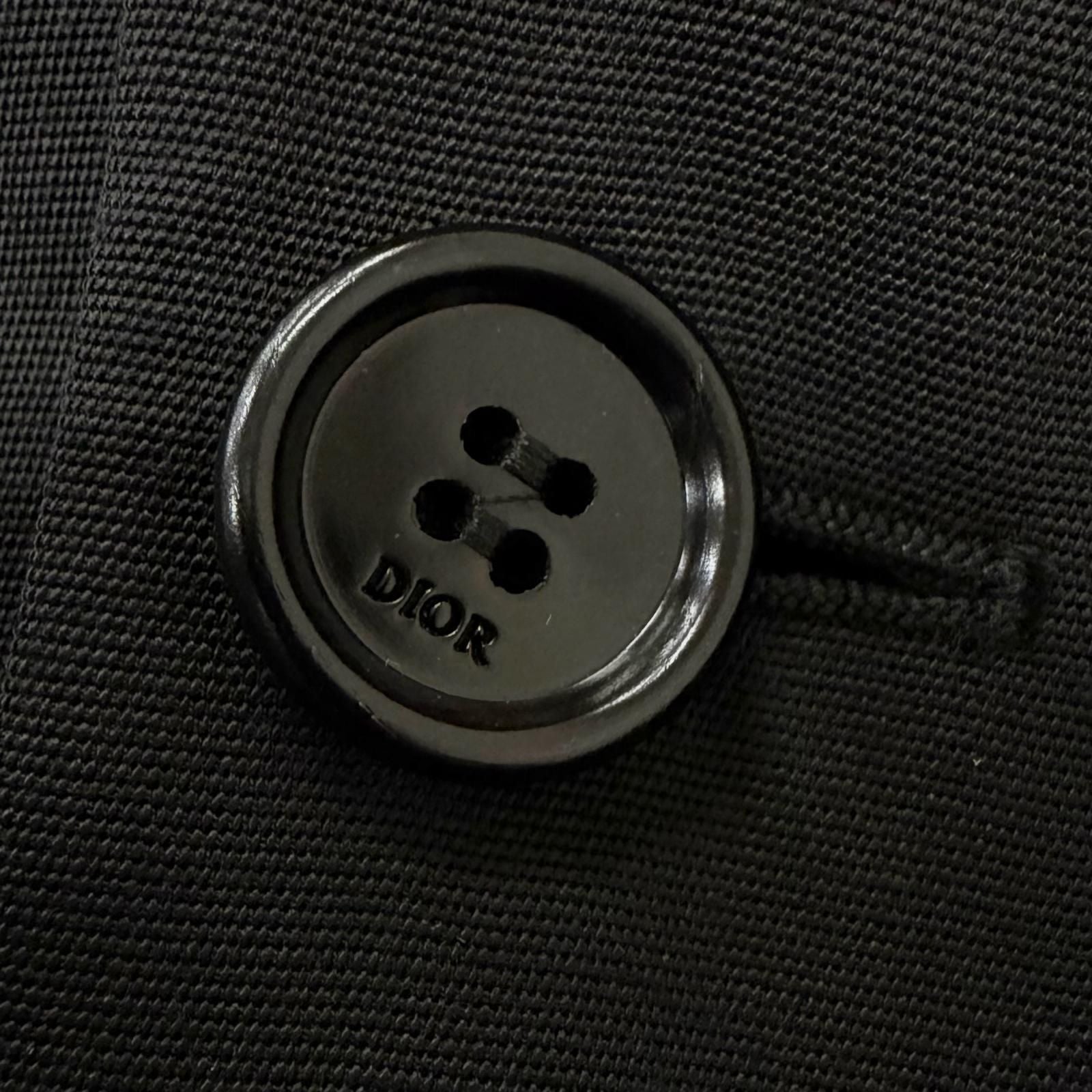 DIOR HOMME Saddle Pocket Single Tailored Jacket Black Size 44