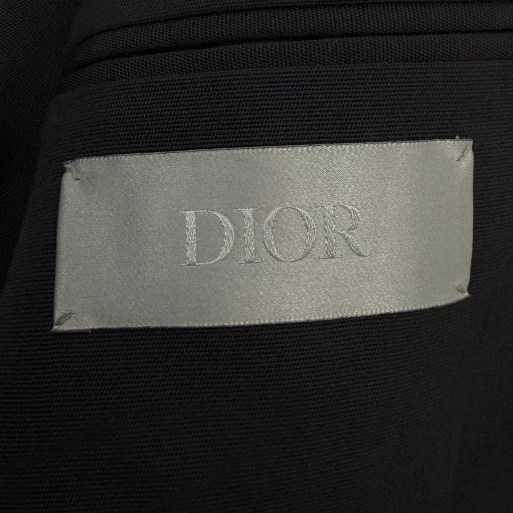 DIOR HOMME Saddle Pocket Single Tailored Jacket Black Size 44
