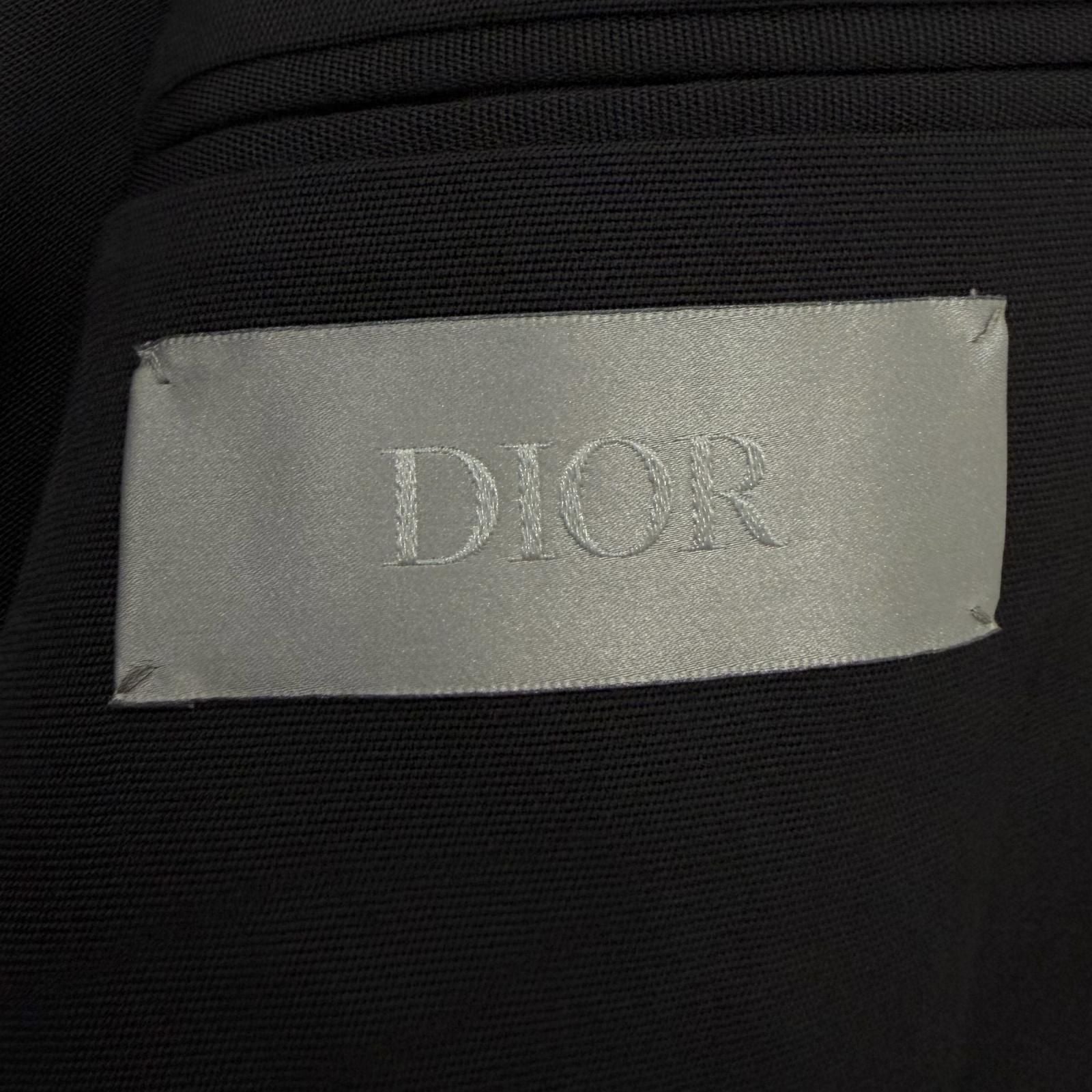 DIOR HOMME Saddle Pocket Single Tailored Jacket Black Size 44